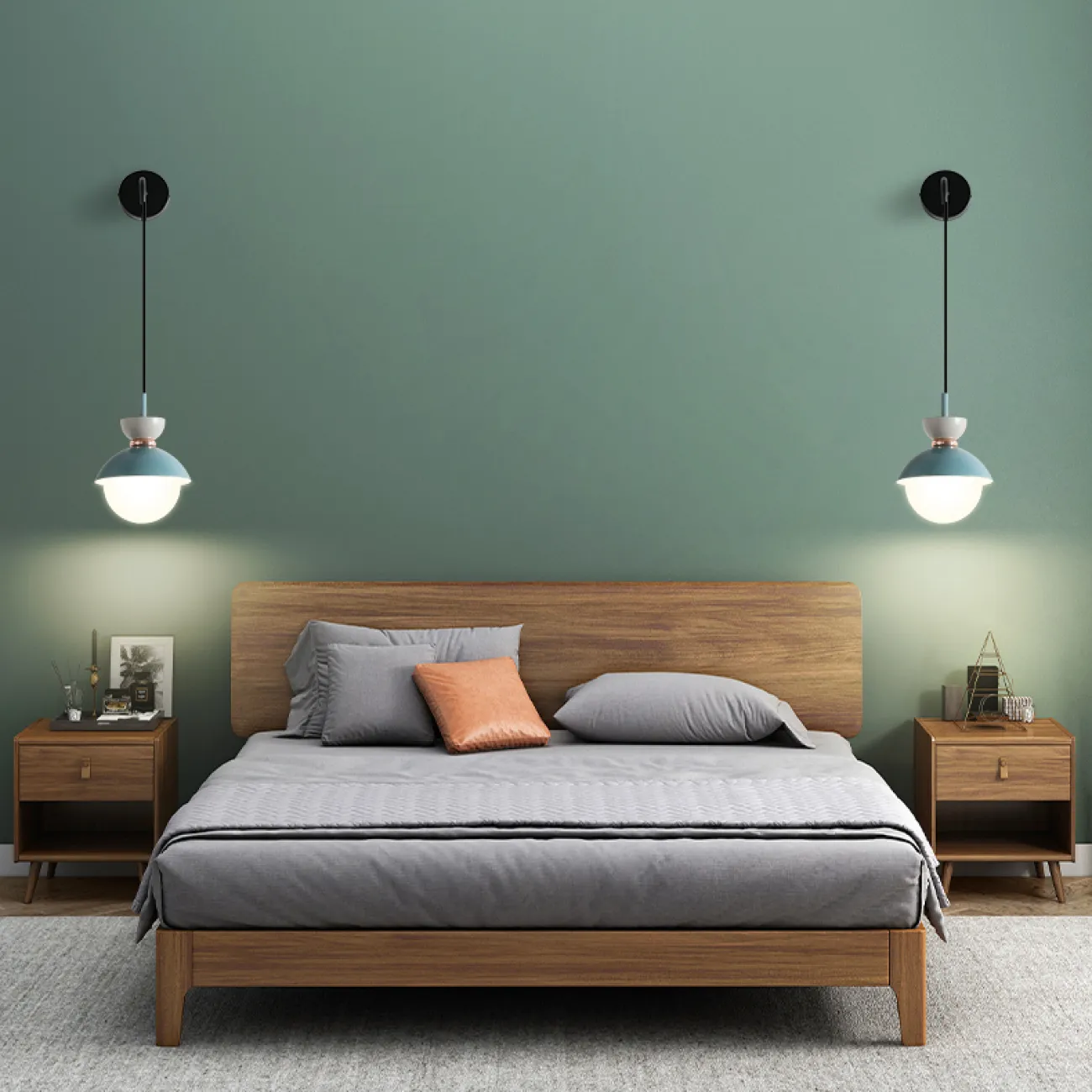 Настенный светильник POMPON WALL Grey Blue от ImperiumLoft