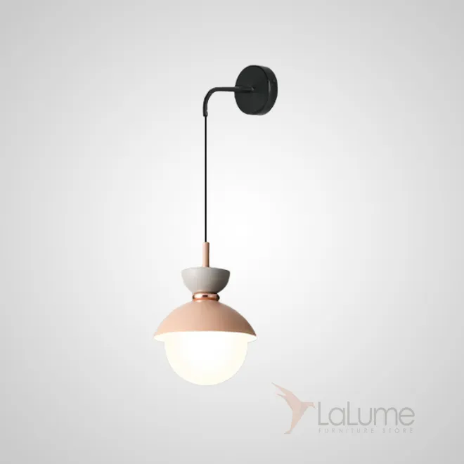 Настенный светильник POMPON WALL Grey Pink от ImperiumLoft
