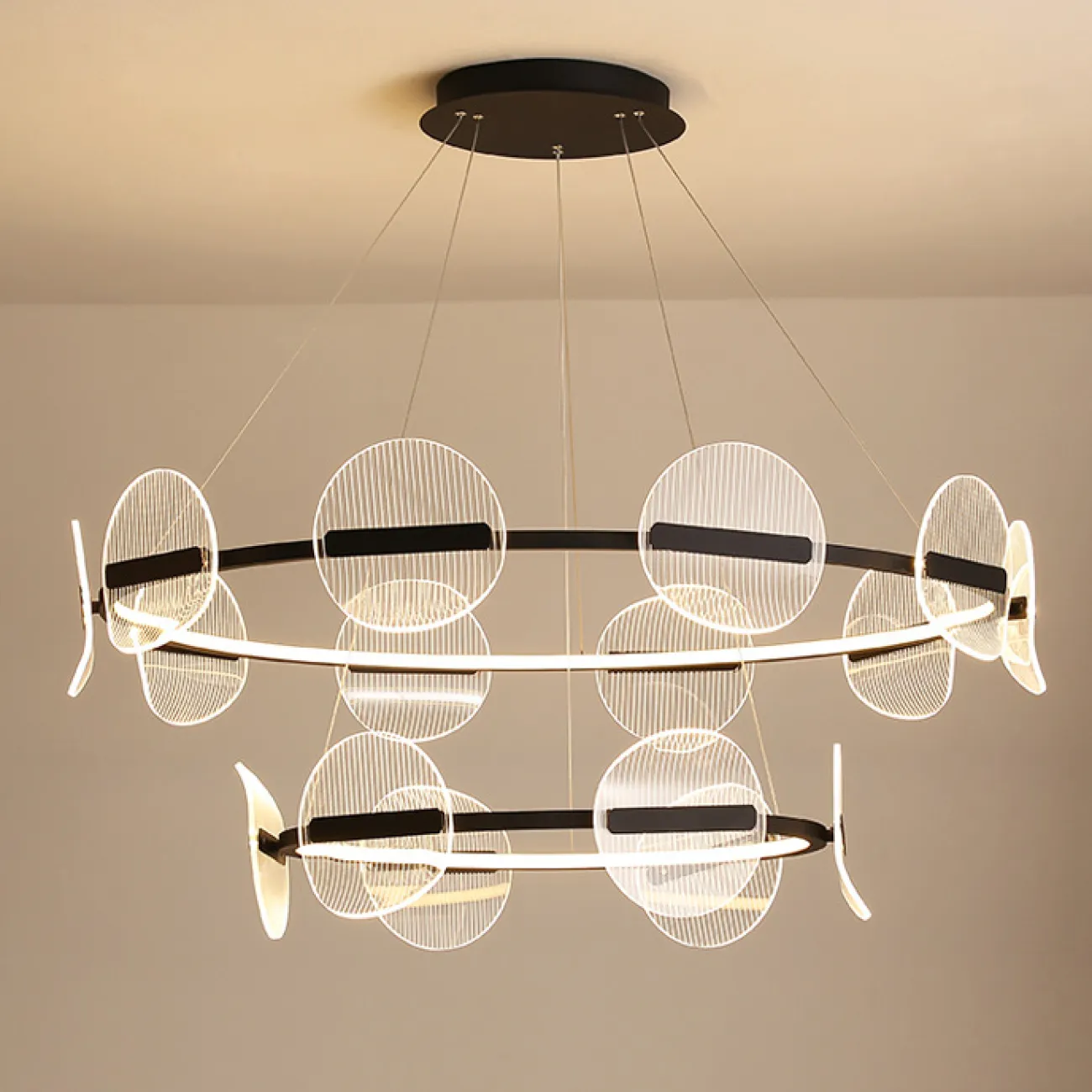 Подвесная люстра HELSE D55+85 от ImperiumLoft