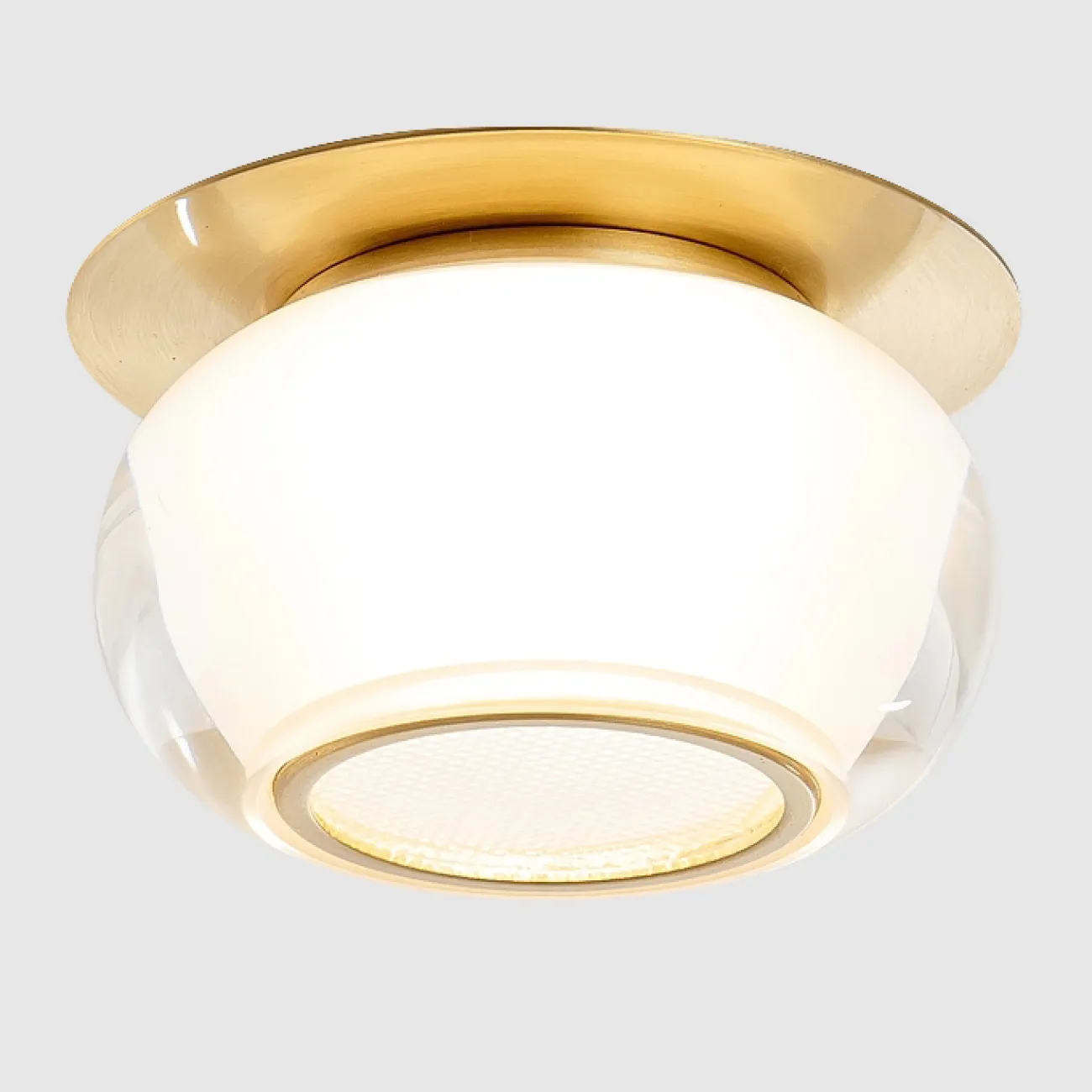 Точечный светодиодный светильник с шаровидным плафоном на латунном креплении MENO 4000К 5W