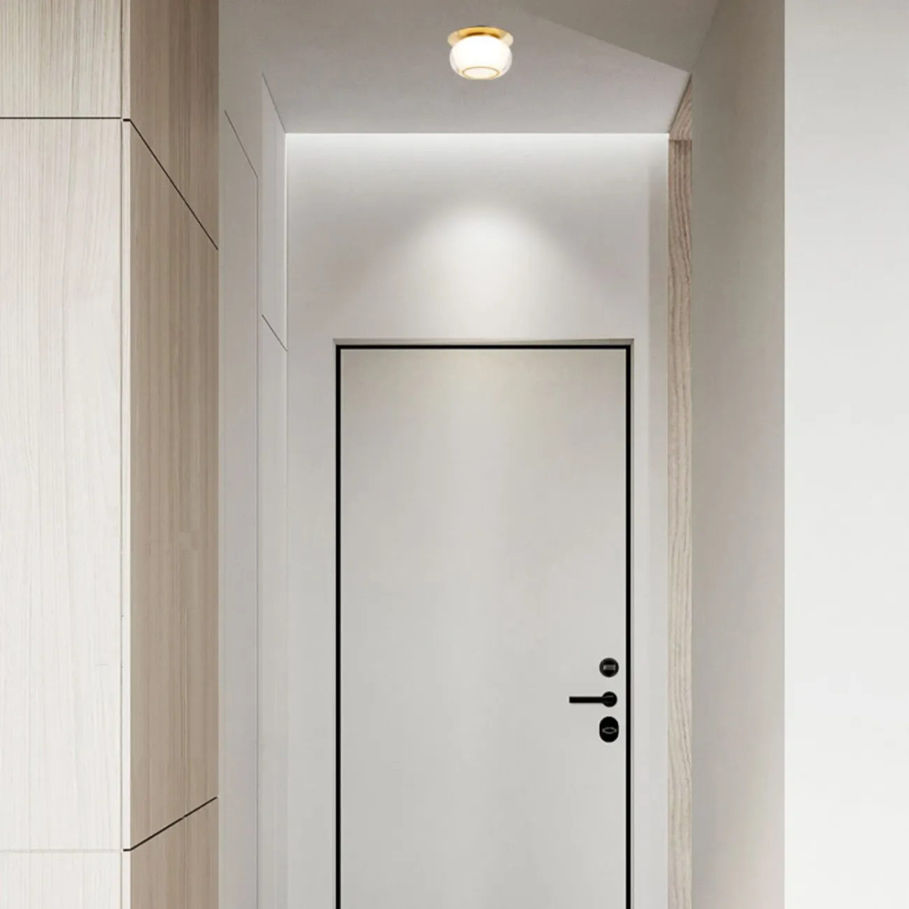 Точечный светодиодный светильник с шаровидным плафоном на латунном креплении MENO 4000К 5W