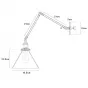 Бра Gloce Cone Shade Loft Industrial Red от LaLume