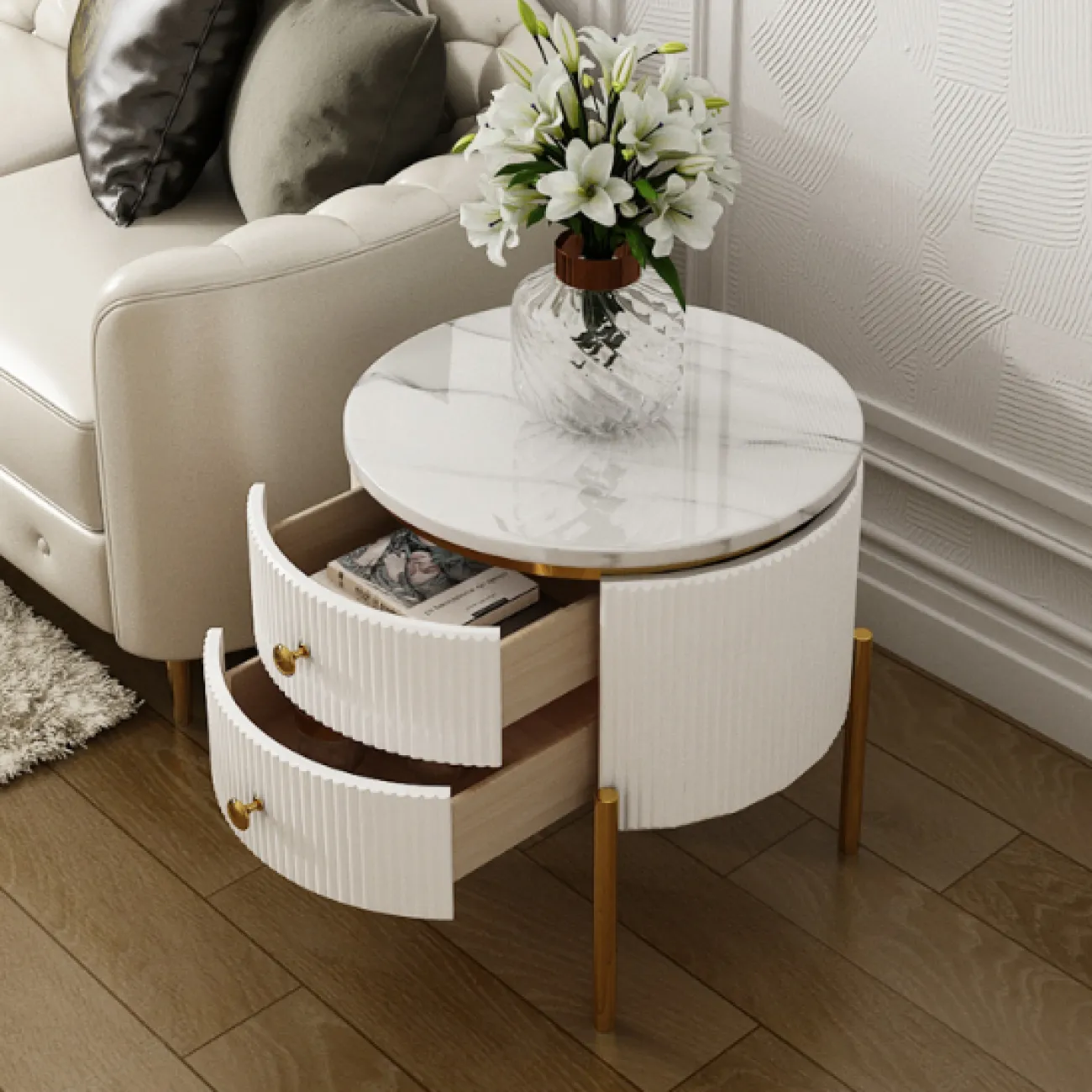 Дизайнерская прикроватная тумба LaLume-TT00112