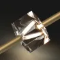 Готовая комбинация подвесных светодиодных светильников с хрустальными ромбовидными плафонами SOCRATES B COMBO L6 Black