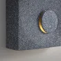 Серия настенных светильников с цементными плафонами кубической формы с круглым рельефом LEGEND Gray