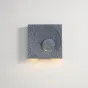 Серия настенных светильников с цементными плафонами кубической формы с круглым рельефом LEGEND Gray