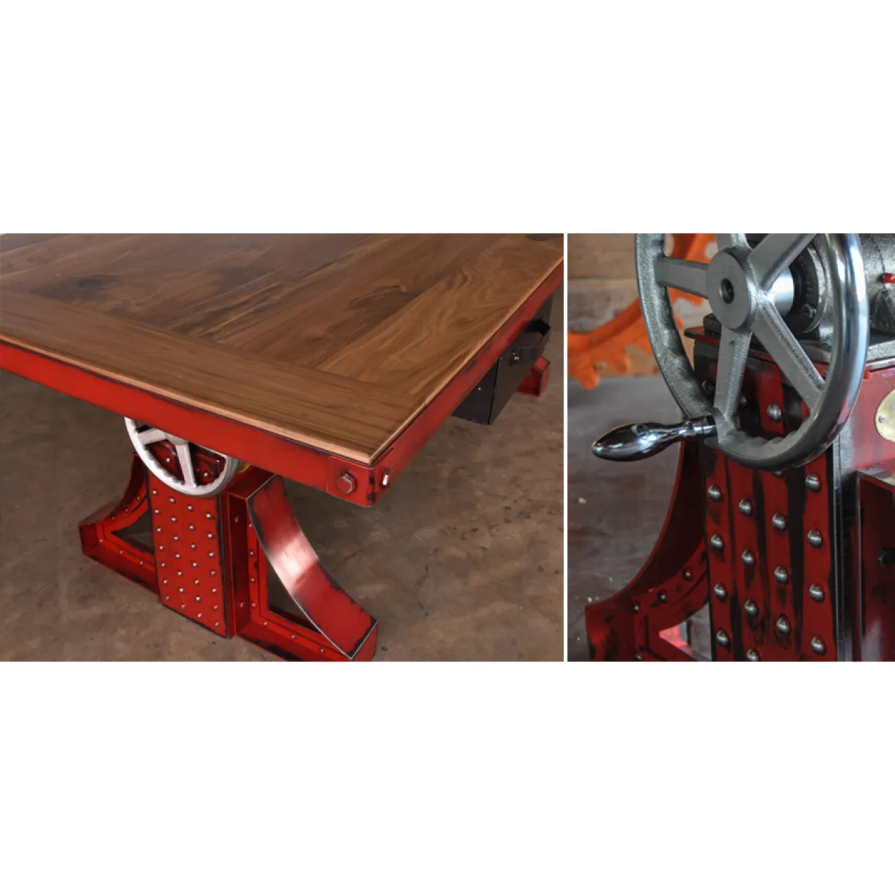 Большой рабочий стол Monika Idustrial Desk от LaLume