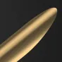  Латунный настенный светильник овальной формы AMULET H45 Brass