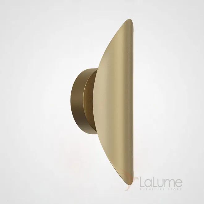  Латунный настенный светильник овальной формы AMULET H25 Brass