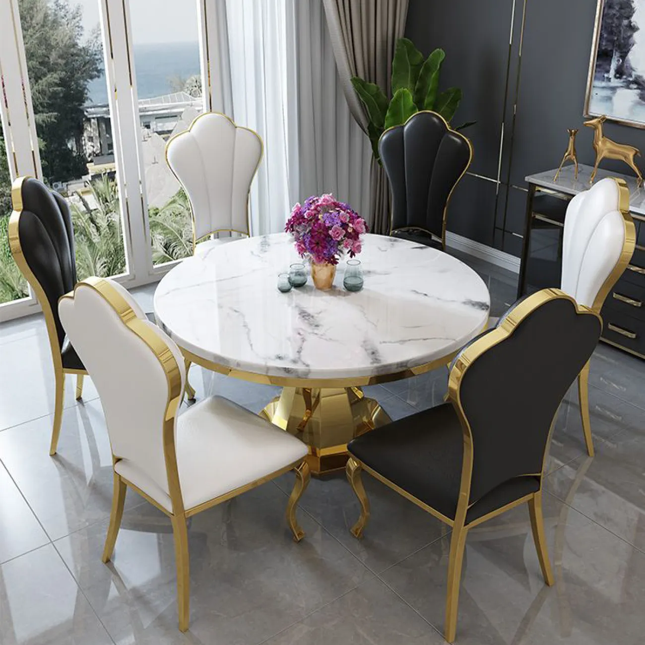 Дизайнерский обеденный стол LaLume-AZ00290