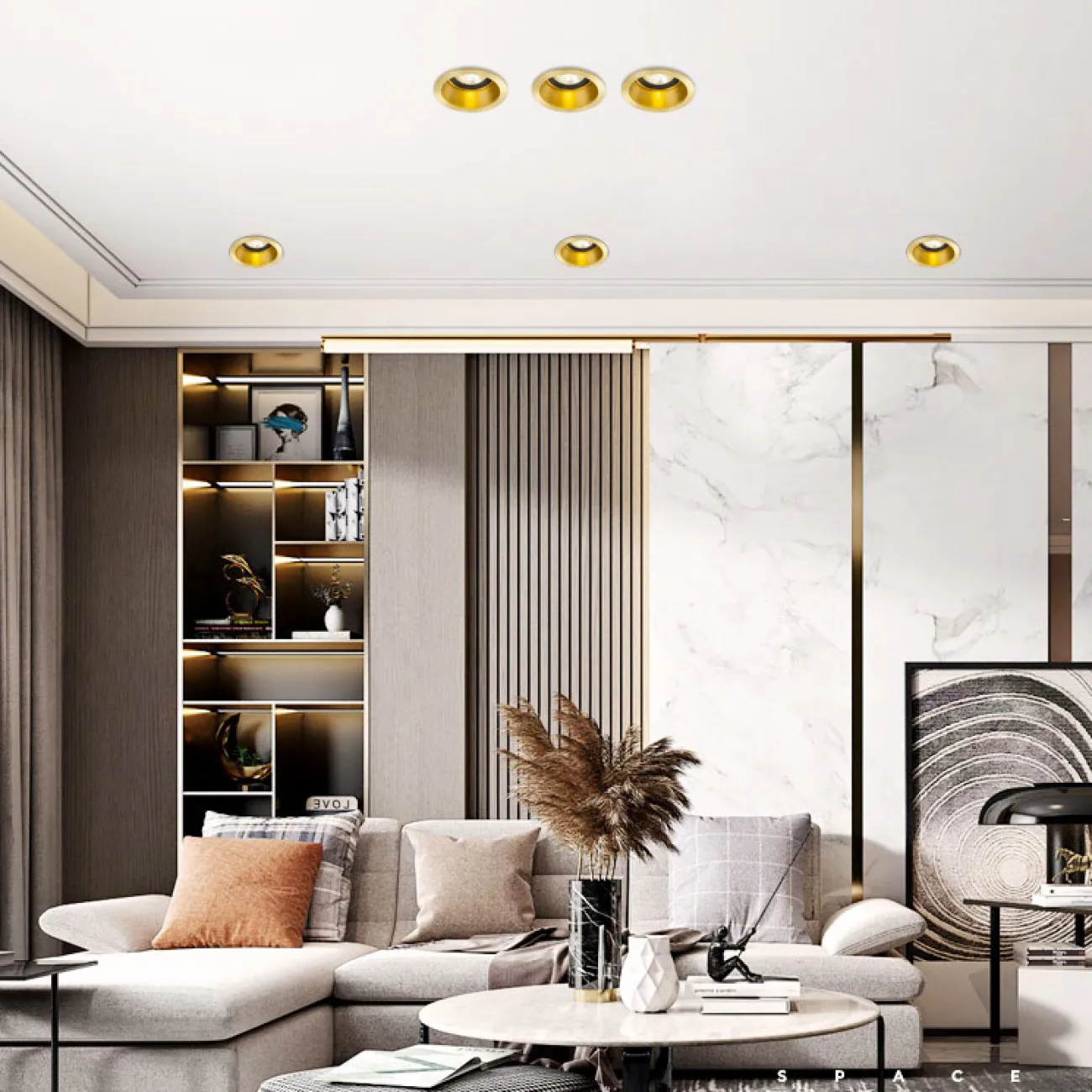 Точечный светильник CALL D6,9 Brass Трехцветный свет от ImperiumLoft