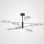Люстра на штанге INGEL D110 8 lamps Black/White от ImperiumLoft