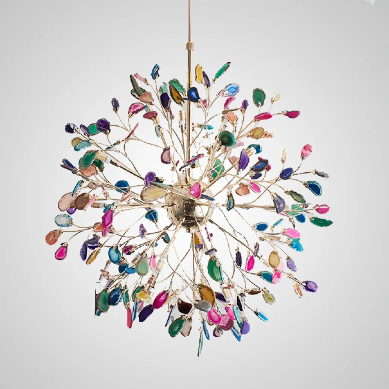 Потолочная люстра AGATE 8 L18 Blue от ImperiumLoft