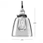 Подвесной светильник Loft Clear Glass Cloche от LaLume