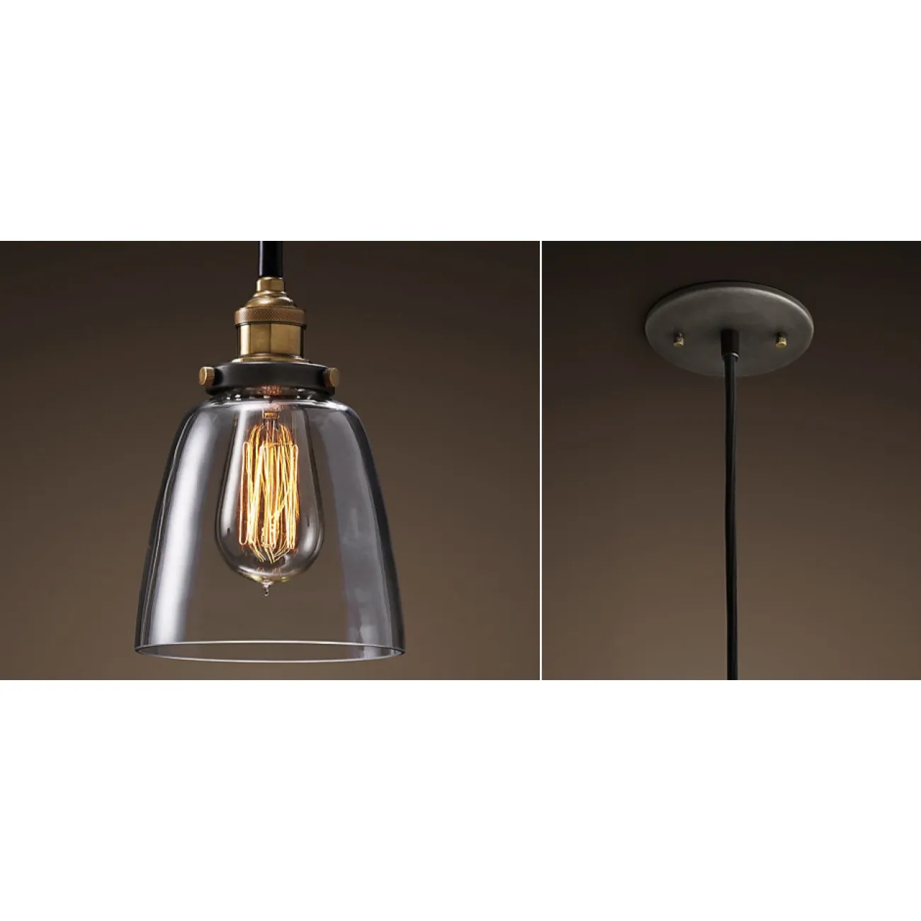 Подвесной светильник Loft Clear Glass Cloche от LaLume