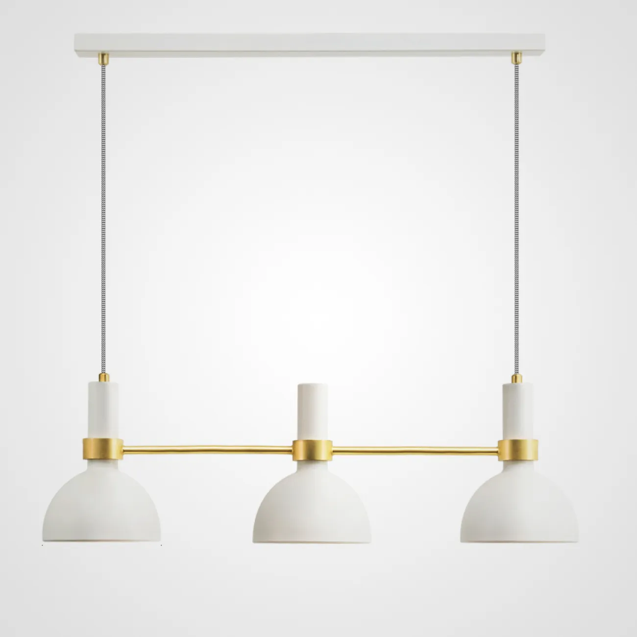 ПОДВЕСНОЙ СВЕТИЛЬНИК LARRY PENDANT 3L BLACK/BRUSHED BRASS от ImperiumLoft