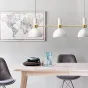 ПОДВЕСНОЙ СВЕТИЛЬНИК LARRY PENDANT 3L BLACK/BRUSHED BRASS от ImperiumLoft