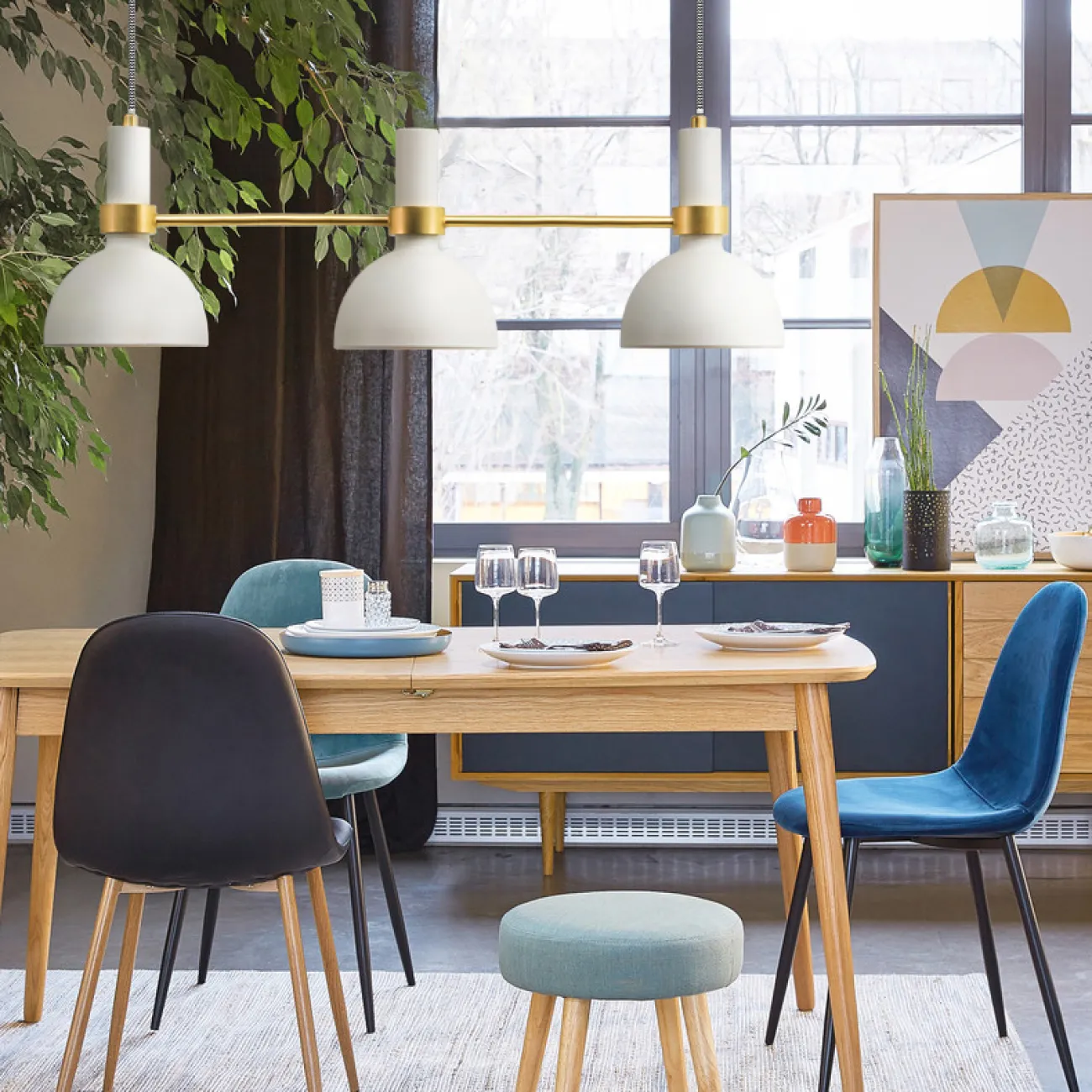 ПОДВЕСНОЙ СВЕТИЛЬНИК LARRY PENDANT 3L BLACK/BRUSHED BRASS от ImperiumLoft ПОДВЕСНОЙ СВЕТИЛЬНИК LARRY PENDANT 3L BLACK/BRUSHED BRASS от ImperiumLoft