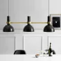 ПОДВЕСНОЙ СВЕТИЛЬНИК LARRY PENDANT 3L BLACK/BRUSHED BRASS от ImperiumLoft