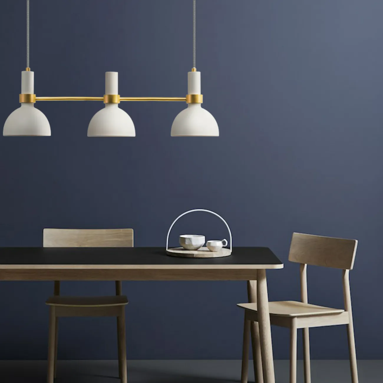 ПОДВЕСНОЙ СВЕТИЛЬНИК LARRY PENDANT 3L BLACK/BRUSHED BRASS от ImperiumLoft