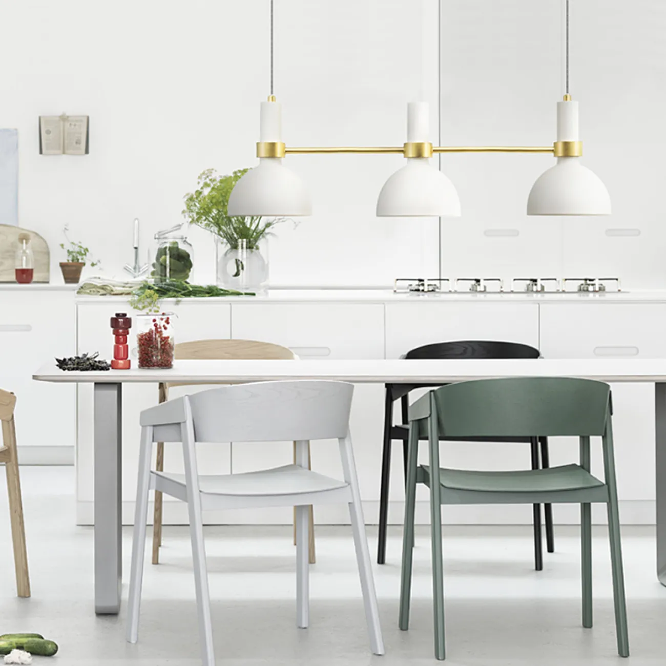 ПОДВЕСНОЙ СВЕТИЛЬНИК LARRY PENDANT 3L BLACK/BRUSHED BRASS от ImperiumLoft ПОДВЕСНОЙ СВЕТИЛЬНИК LARRY PENDANT 3L BLACK/BRUSHED BRASS от ImperiumLoft