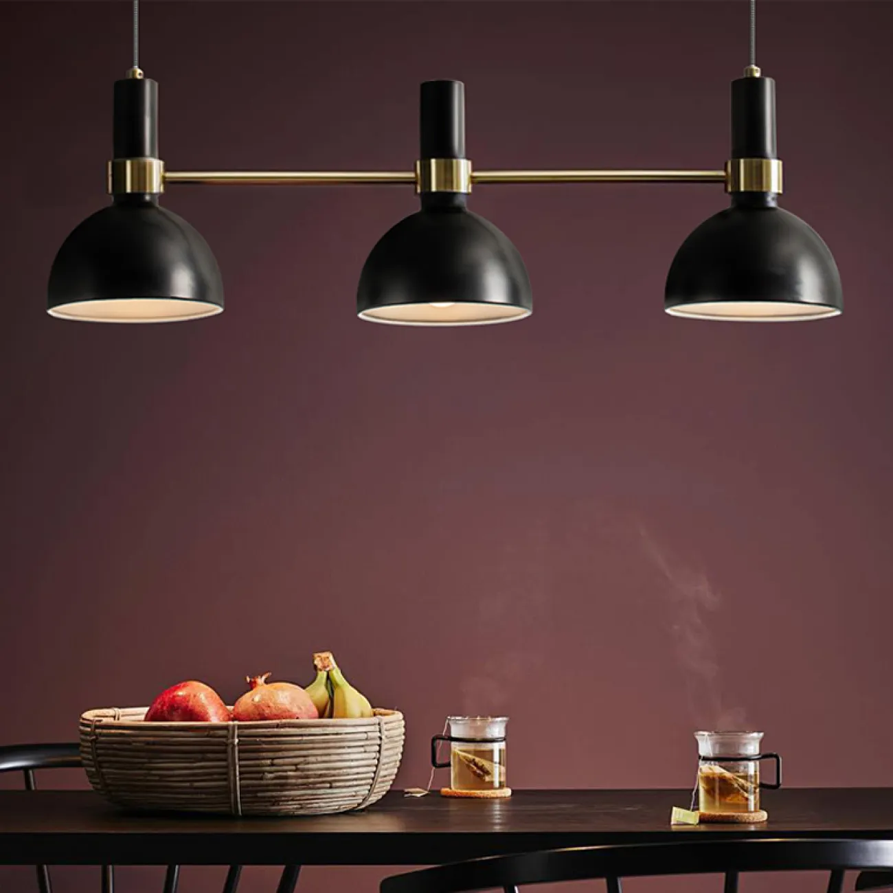ПОДВЕСНОЙ СВЕТИЛЬНИК LARRY PENDANT 3L BLACK/BRUSHED BRASS от ImperiumLoft ПОДВЕСНОЙ СВЕТИЛЬНИК LARRY PENDANT 3L BLACK/BRUSHED BRASS от ImperiumLoft