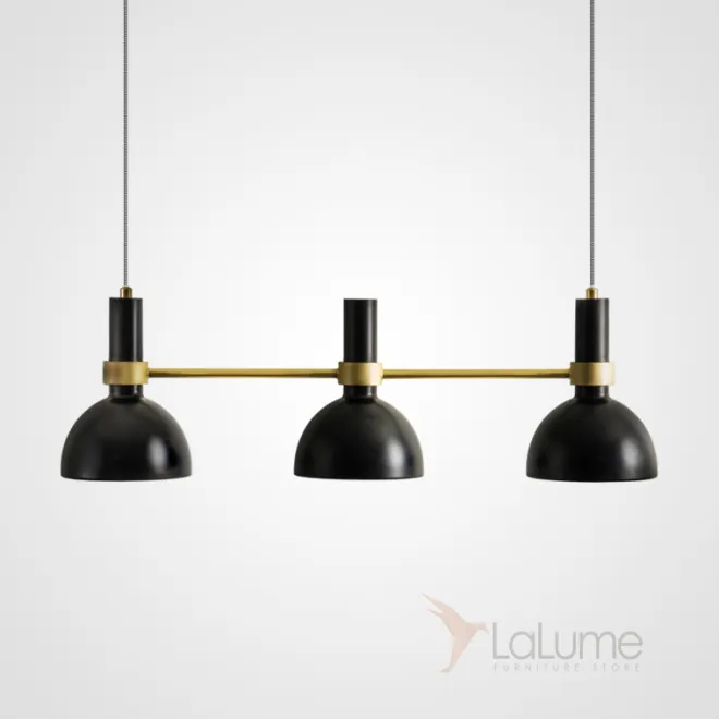 ПОДВЕСНОЙ СВЕТИЛЬНИК LARRY PENDANT 3L BLACK/BRUSHED BRASS от ImperiumLoft ПОДВЕСНОЙ СВЕТИЛЬНИК LARRY PENDANT 3L BLACK/BRUSHED BRASS от ImperiumLoft