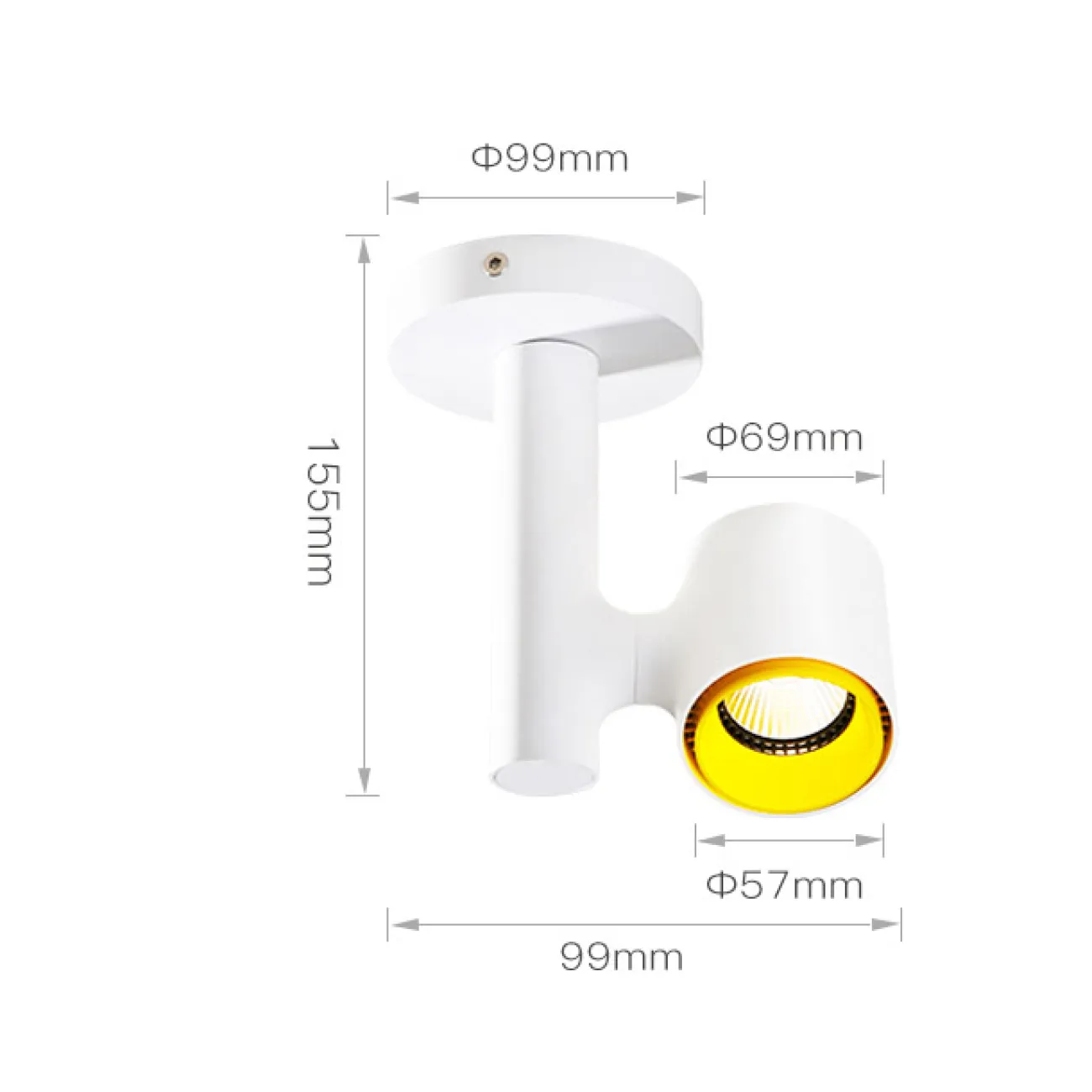 Точечный светильник RESTON PLANK L2 3000 К от ImperiumLoft