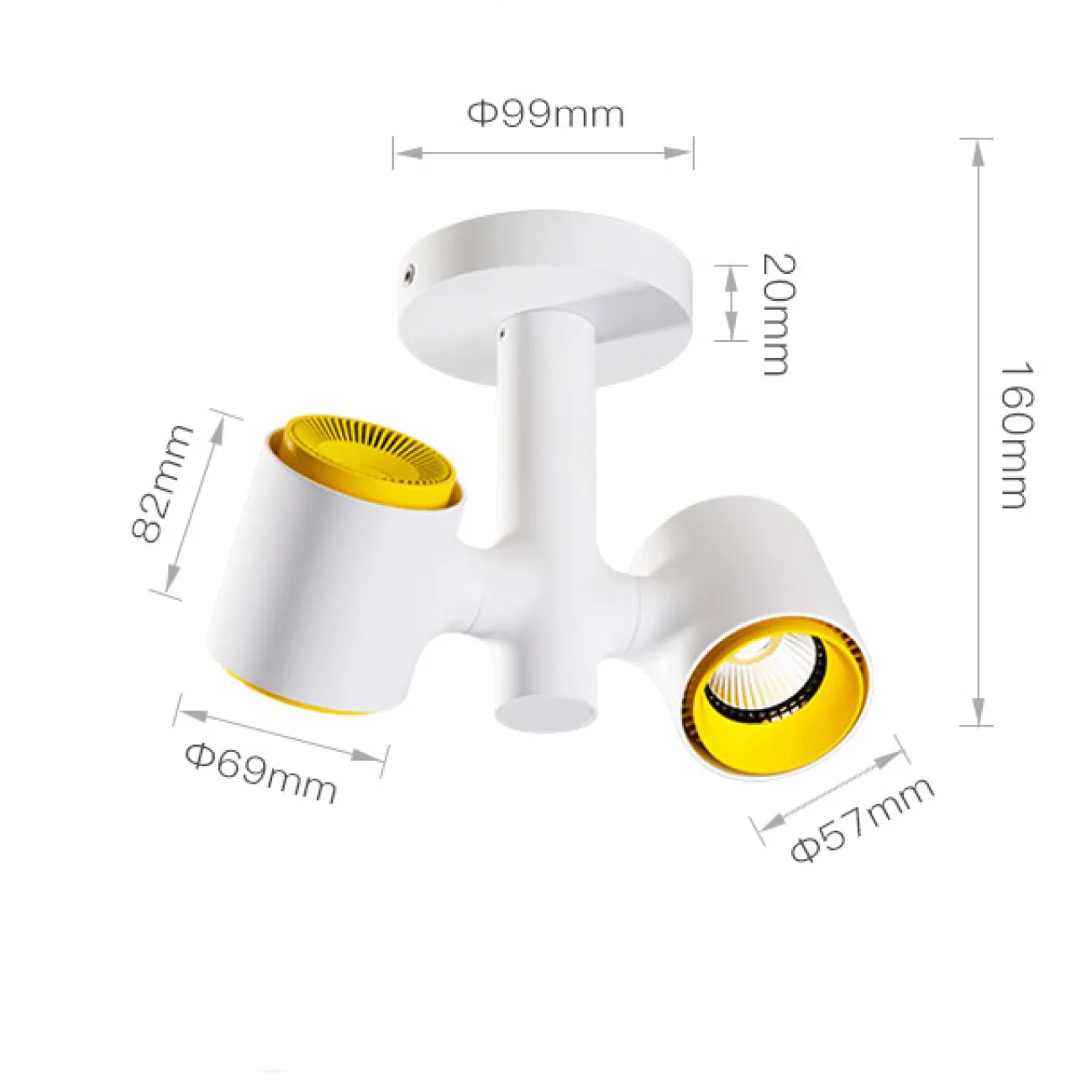 Точечный светильник RESTON PLANK L2 3000 К от ImperiumLoft