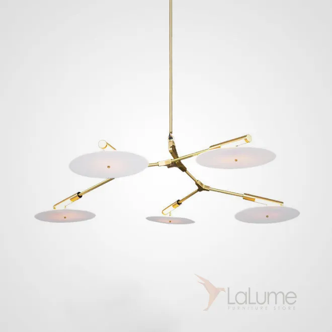 Люстра Адель Branching With Porcelain Disc BD 5 от ImperiumLoft