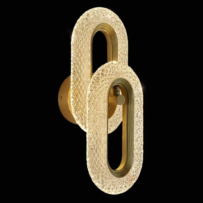 Серия настенных светодиодных светильников с кольцевидными плафонами с панцирной поверхностью KEZIA B WALL L2