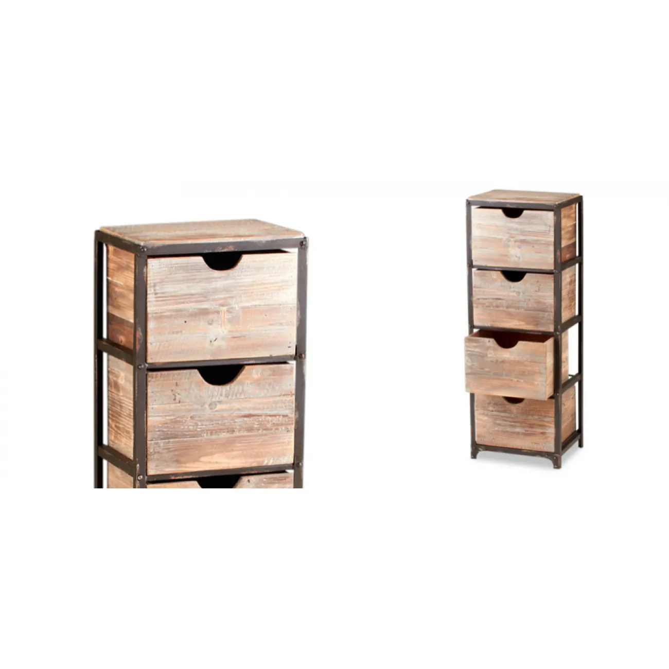 Комод Industrial Metal Rust Tall Storage Shelf от LaLume