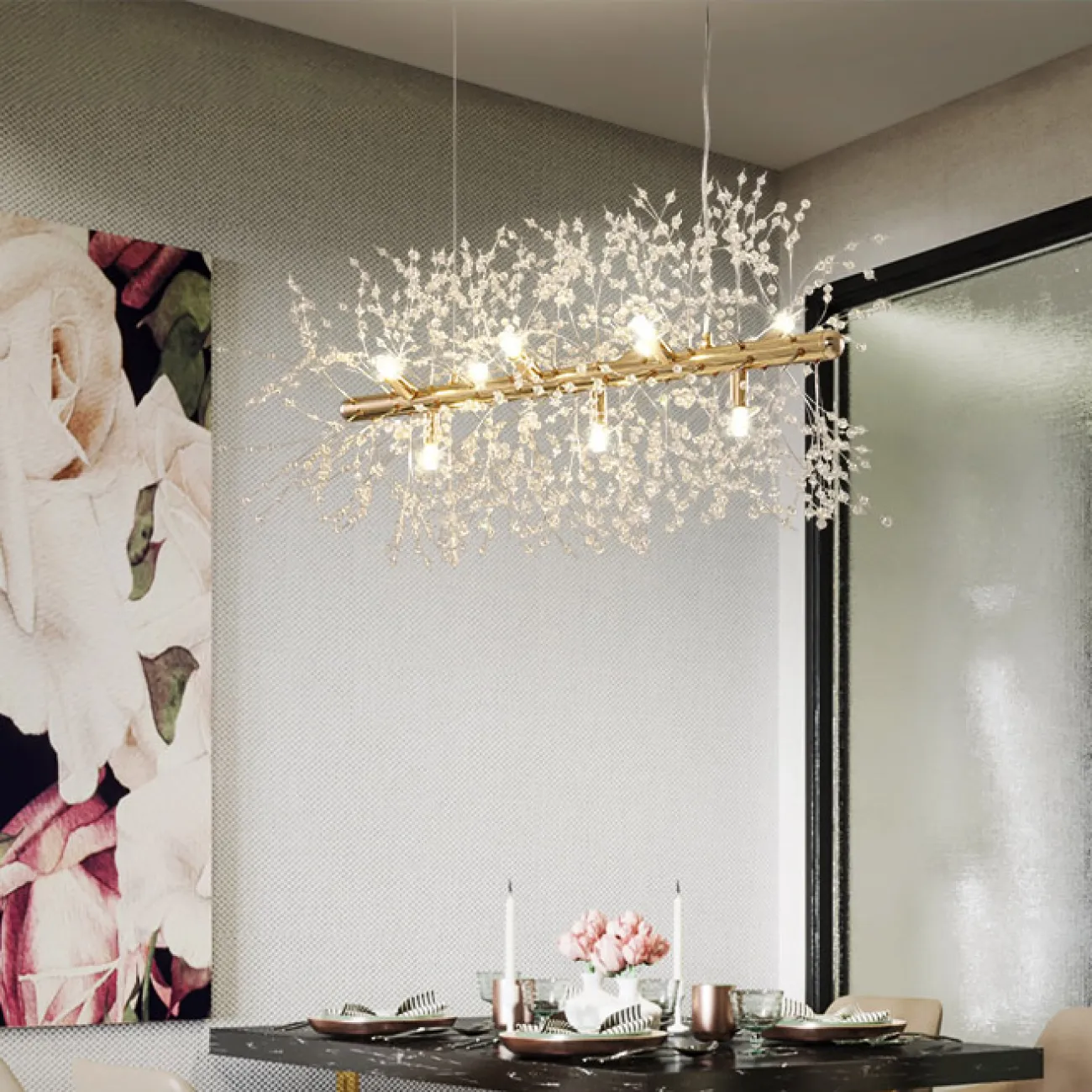 Потолочный светильник ROSALIA LONG L92 Brass от ImperiumLoft