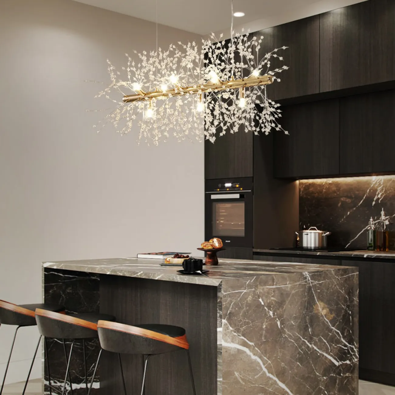 Потолочный светильник ROSALIA LONG L92 Brass от ImperiumLoft