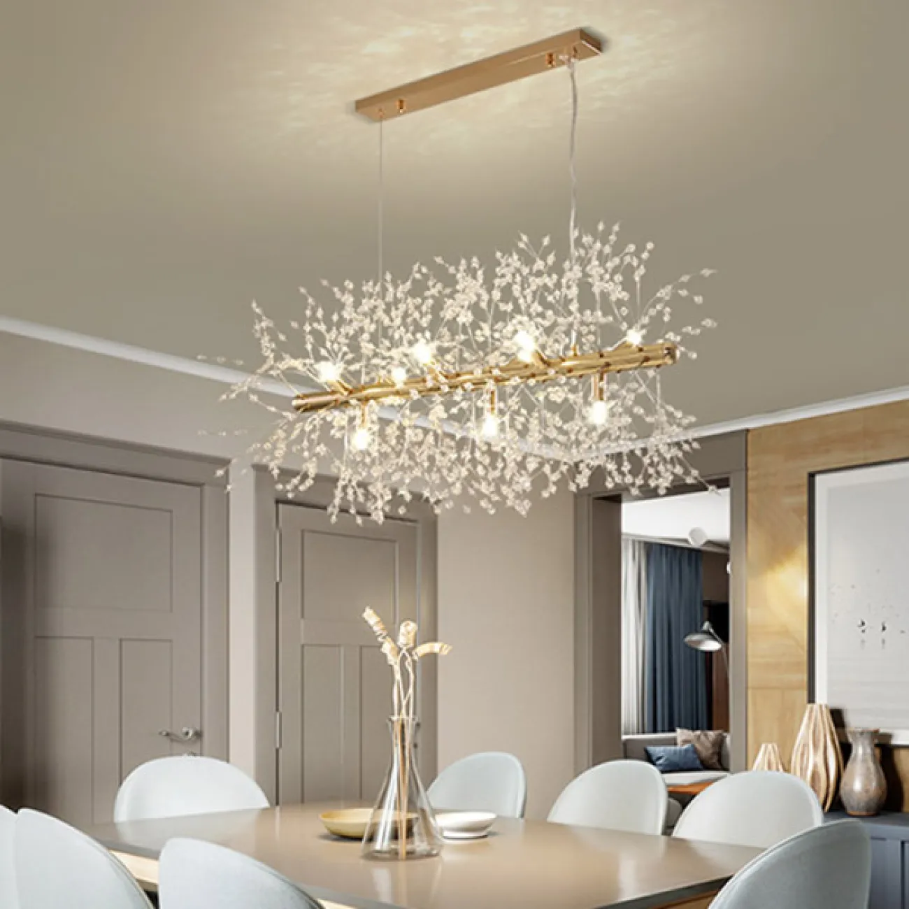 Потолочный светильник ROSALIA LONG L92 Brass от ImperiumLoft