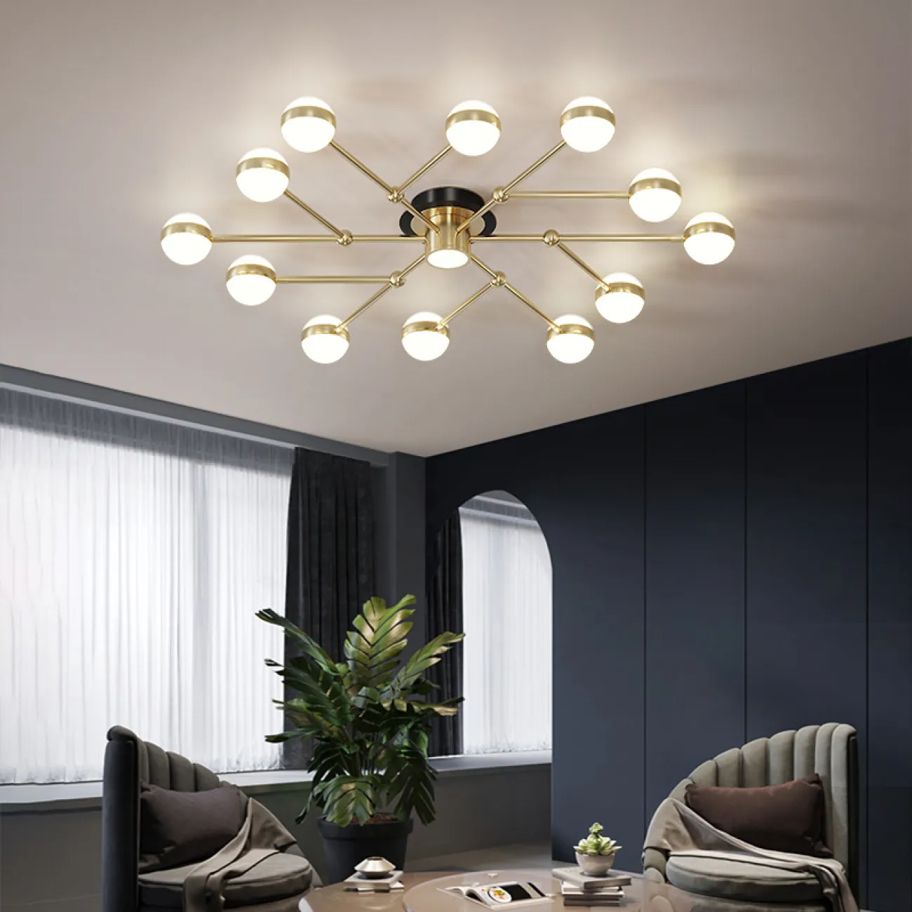 Потолочная люстра ATICA L12 от ImperiumLoft