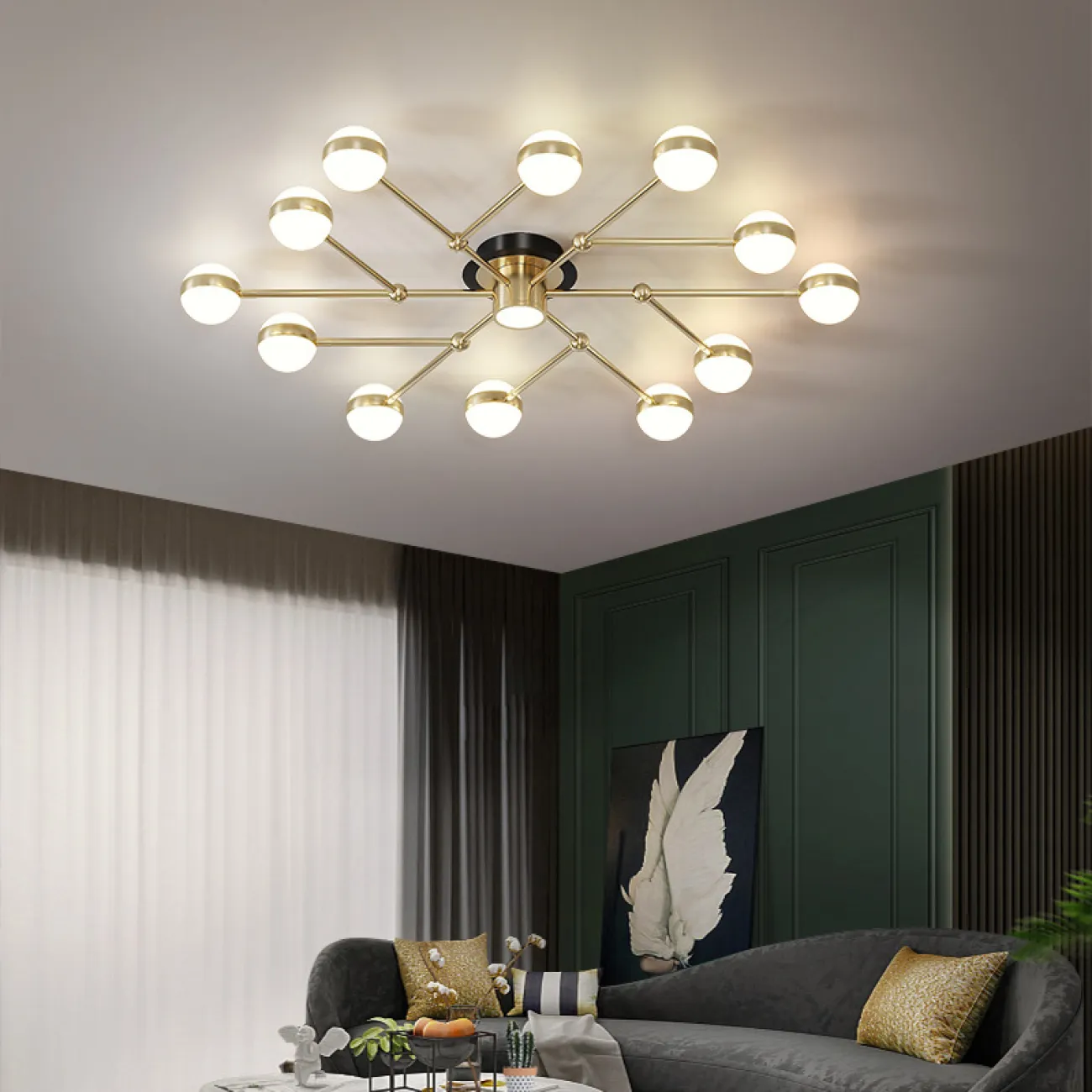 Потолочная люстра ATICA L12 от ImperiumLoft