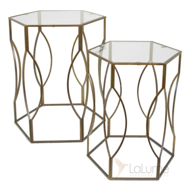 Набор из 2-х дизайнерских столов Oak Leaf от LaLume