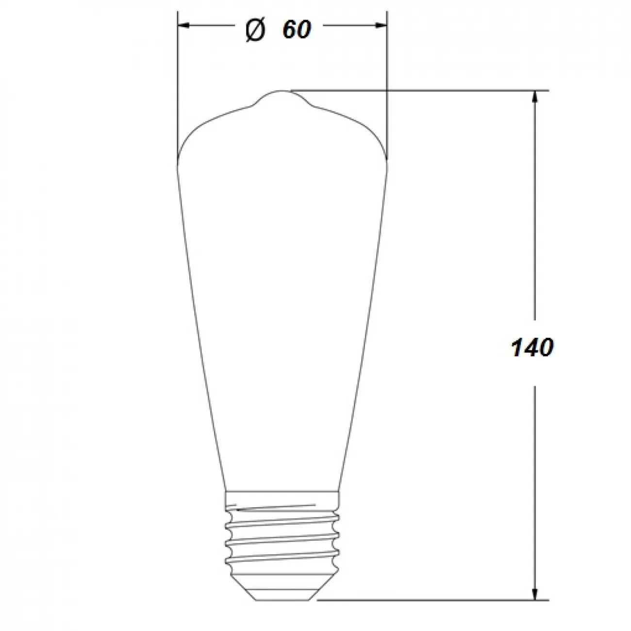 Лампочка Loft Edison Retro Bulb №1 от LaLume