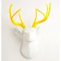 Голова оленя - Белая с желтыми рогами от LaLume