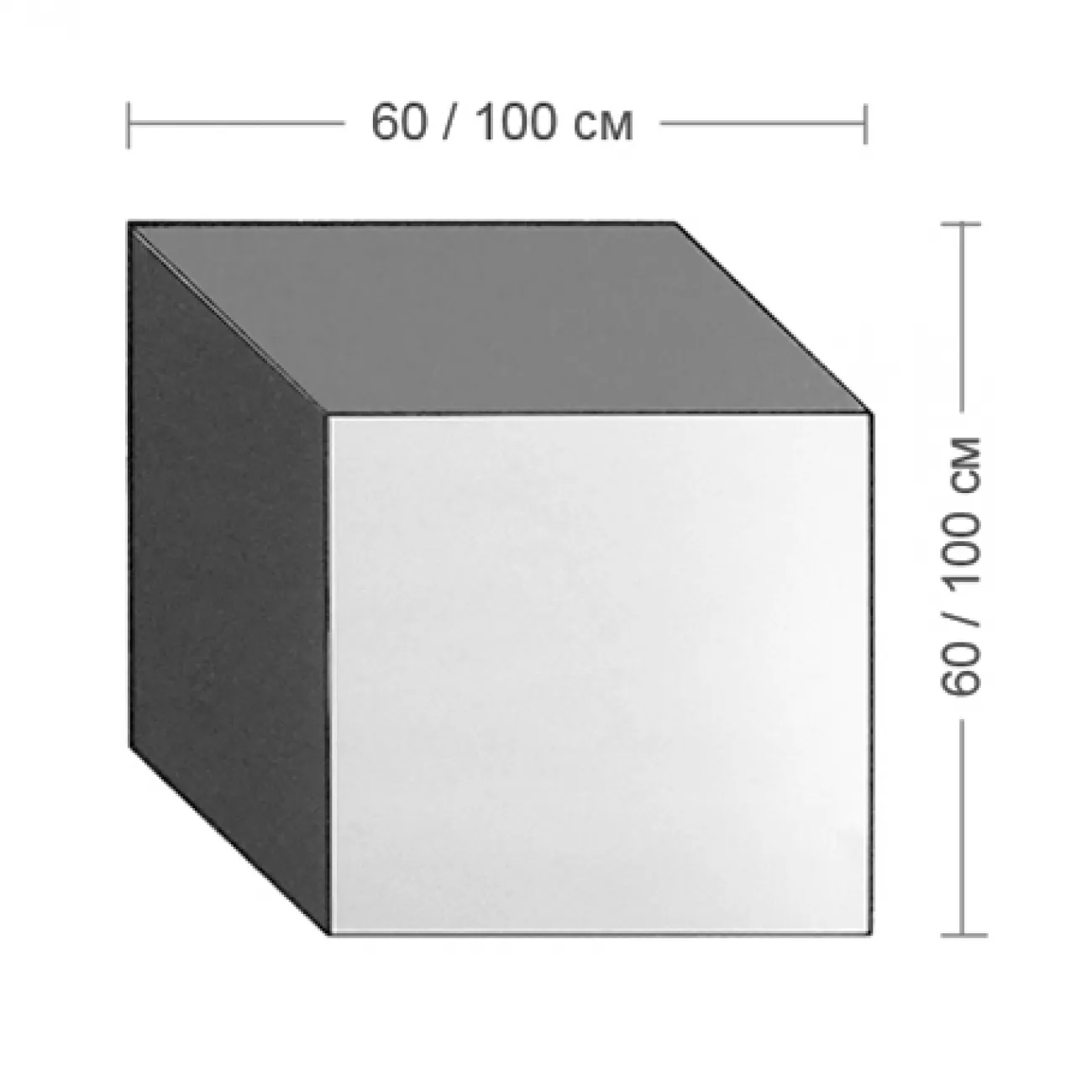 Зеркало Куб Bower Cube Shape Mirror от LaLume