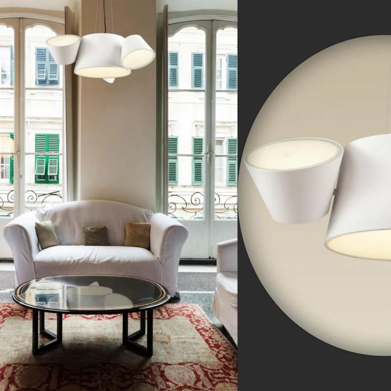 Люстра подвесная ADELA B White от ImperiumLoft