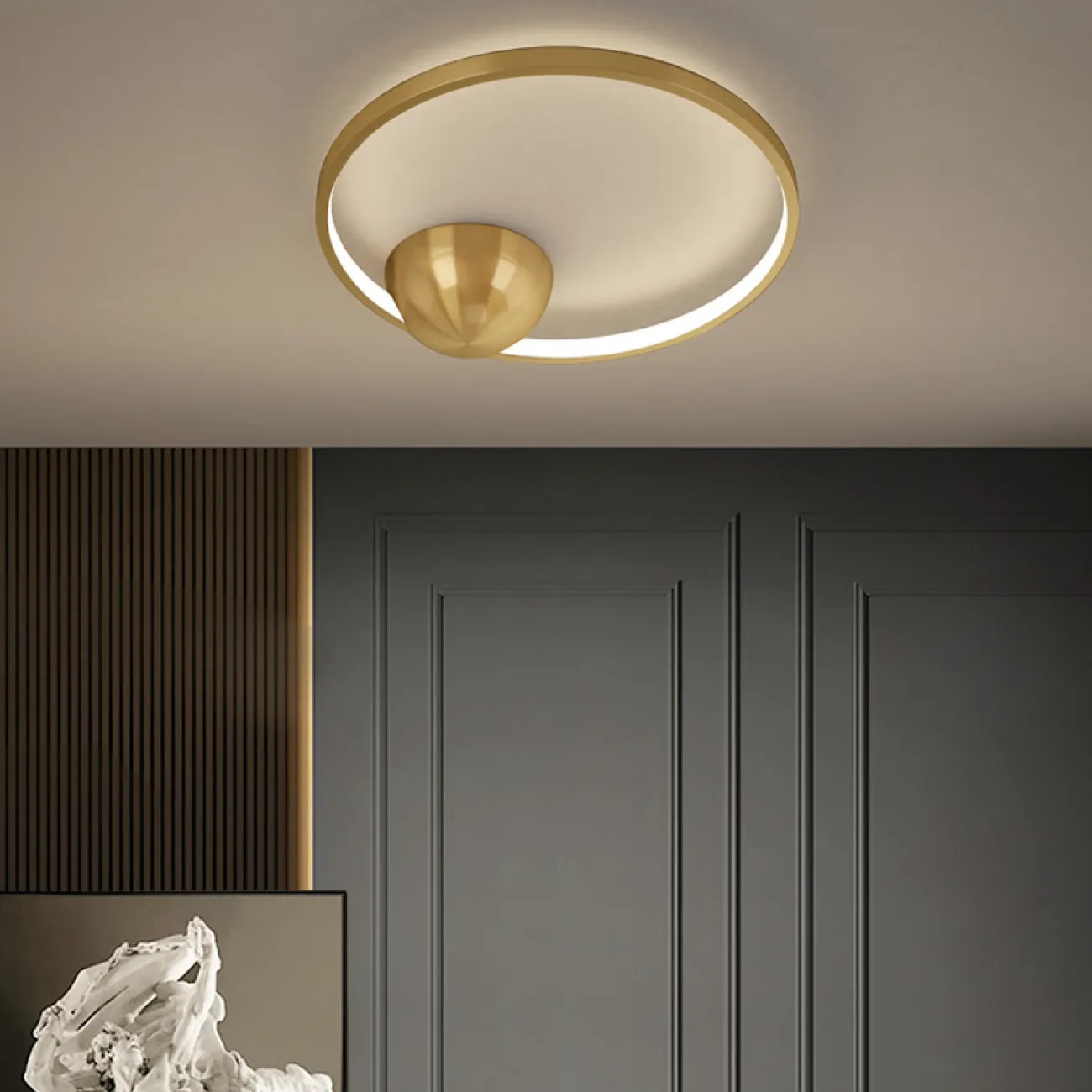 Потолочный светильник DORCAS L42.5 Brass Black от ImperiumLoft
