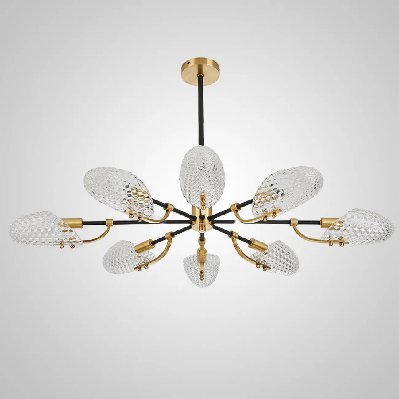 Потолочная люстра LORAINE L6 Brass Black от ImperiumLoft