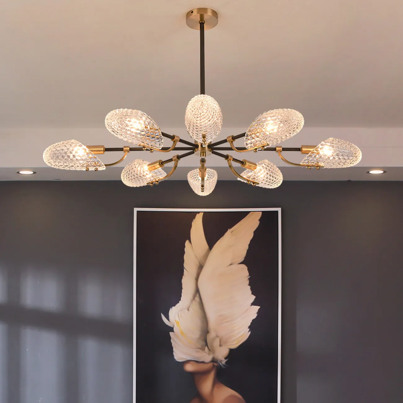 Потолочная люстра LORAINE L6 Brass Black от ImperiumLoft Потолочная люстра LORAINE L6 Brass Black от ImperiumLoft