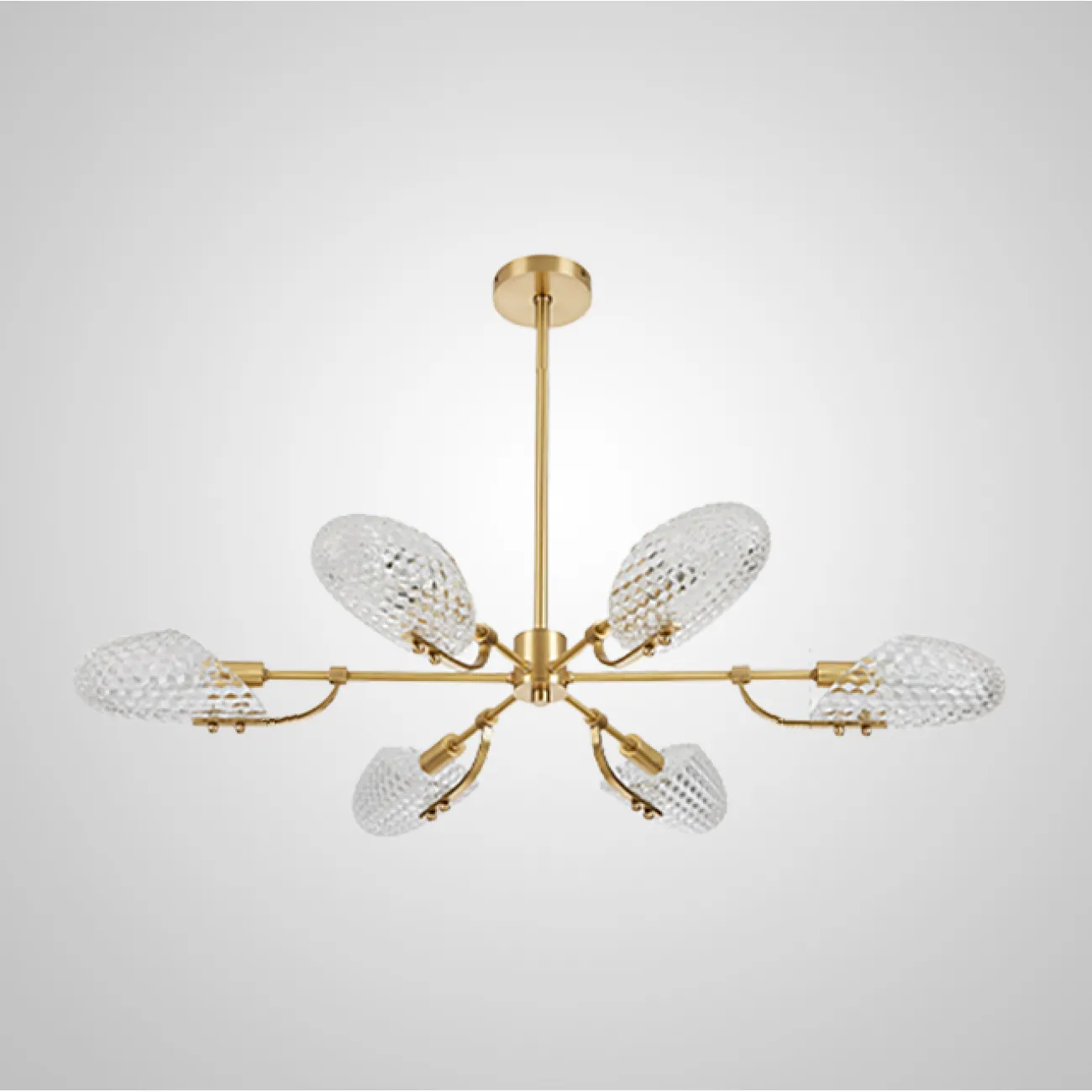Потолочная люстра LORAINE L6 Brass Black от ImperiumLoft