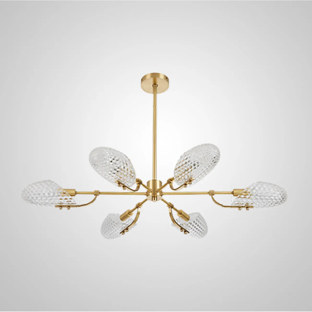 Потолочная люстра LORAINE L6 Brass Black от ImperiumLoft Потолочная люстра LORAINE L6 Brass Black от ImperiumLoft