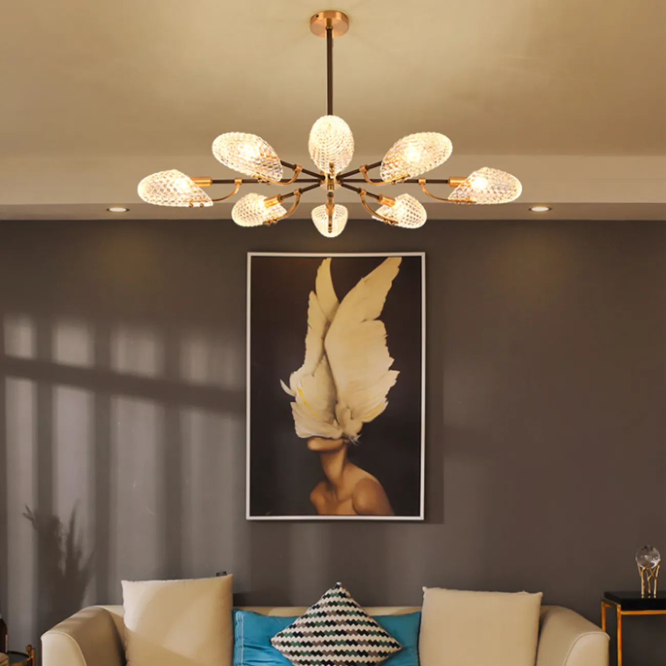 Потолочная люстра LORAINE L6 Brass Black от ImperiumLoft Потолочная люстра LORAINE L6 Brass Black от ImperiumLoft