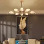 Потолочная люстра LORAINE L6 Brass Black от ImperiumLoft