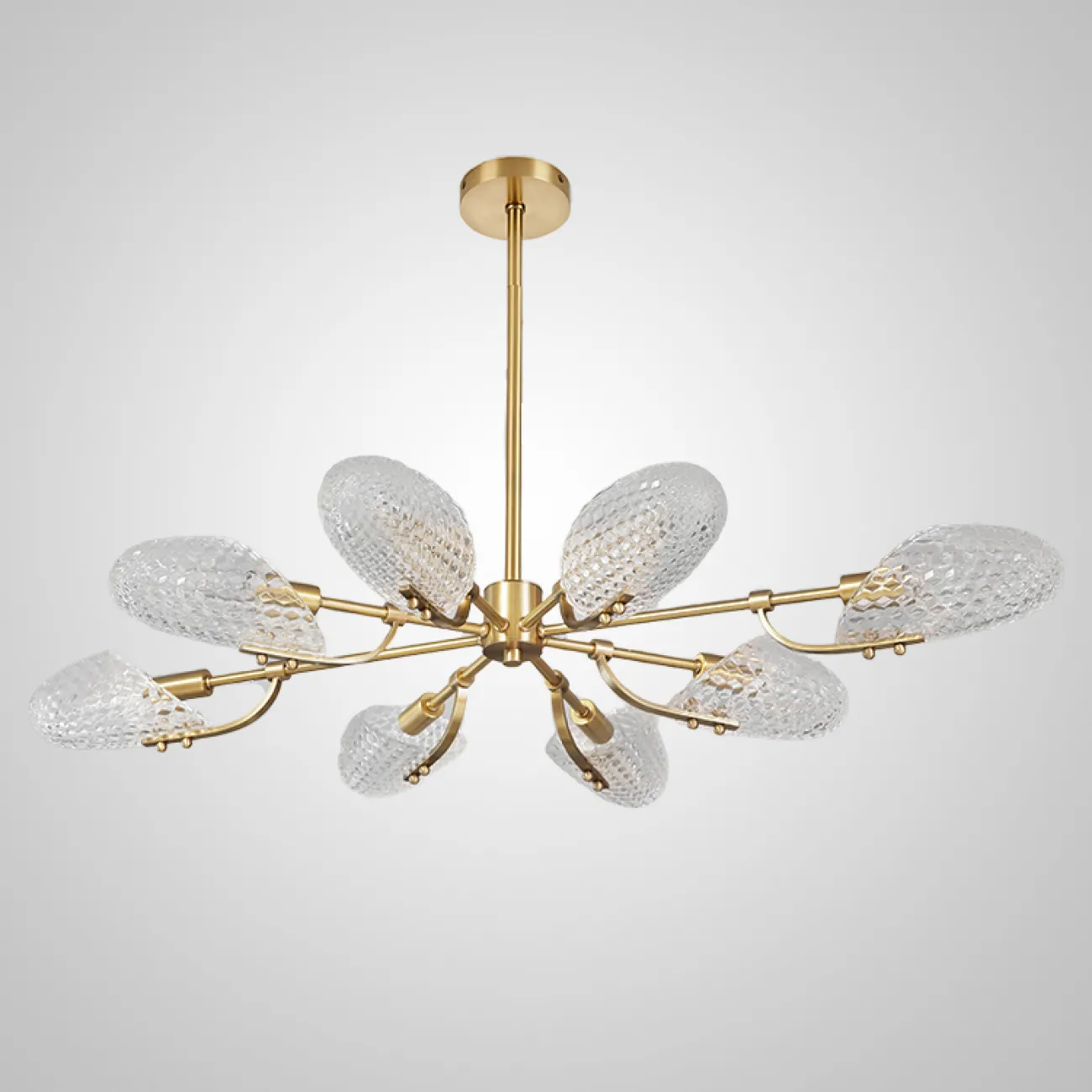 Потолочная люстра LORAINE L6 Brass Black от ImperiumLoft
